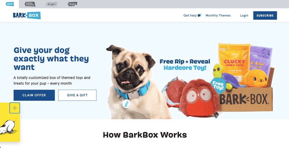 barkbox ecommerce ejemplos 