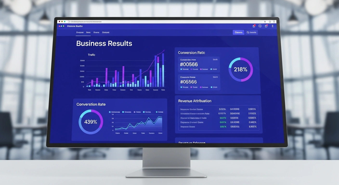 Métricas de resultados diseño web agencia México conversión tráfico