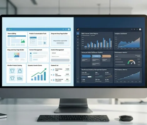 Comparación BigCommerce vs WooCommerce plataforma ecommerce México 2026