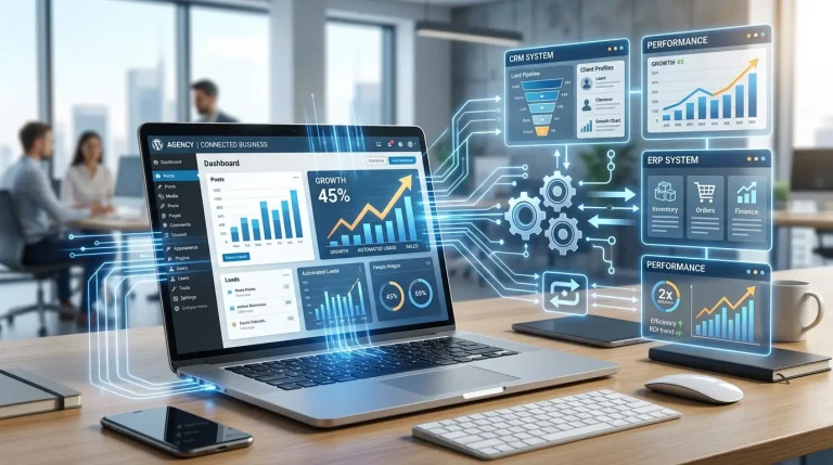 Integraciones WordPress CRM ERP automatización desarrollo web México