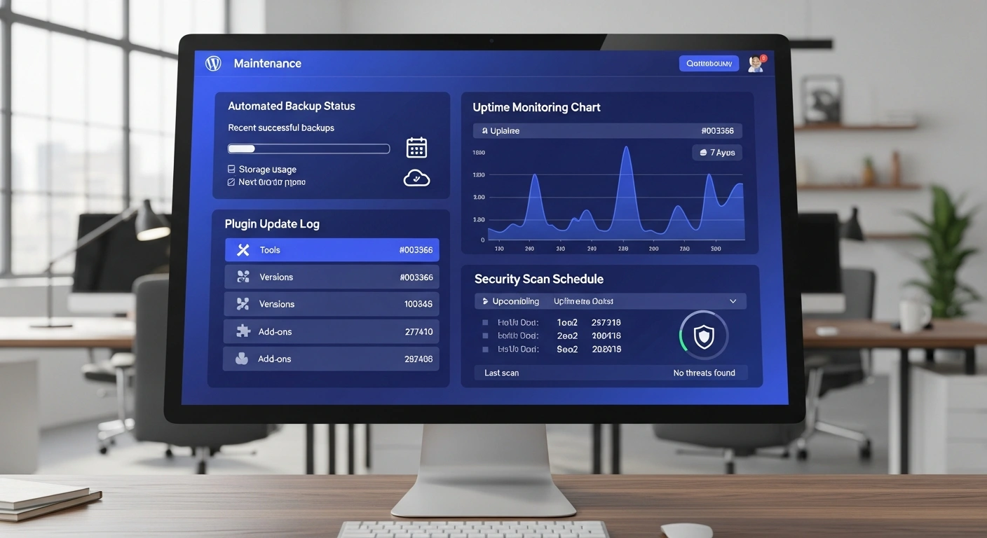 Plan de mantenimiento WordPress actualizaciones backups seguridad México